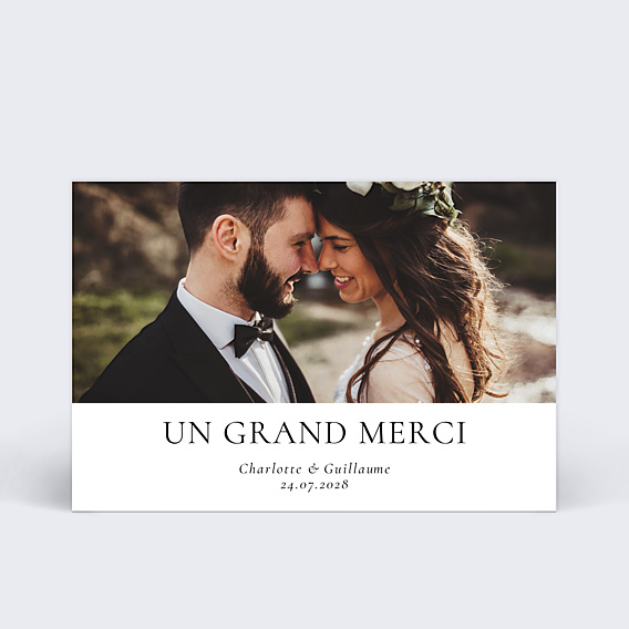 Remerciements mariage Élégance Intemporelle