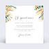 Carte remerciement mariage Bohemia Verso