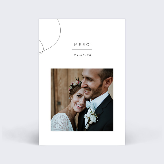 Remerciements mariage Affection
