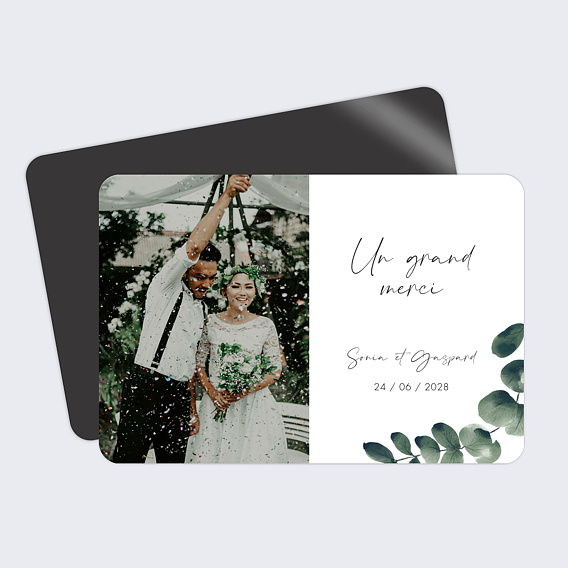 Remerciements mariage Branche d’Eucalyptus