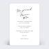 Carte remerciement mariage Brindilles Verso
