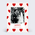 Carte remerciement mariage 1001 Cœurs