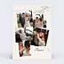 Carte remerciement mariage Collage à la main
