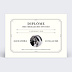 Carte remerciement mariage Diplôme