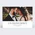 Carte remerciement mariage Élégance Intemporelle