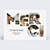 Carte remerciement mariage Merci en photos