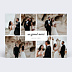 Carte remerciement mariage Multiphoto Etiquette Paysage