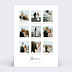 Carte remerciement mariage Pêle-Mêle Polaroid
