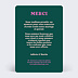 Carte remerciement mariage Acrostiche Verso