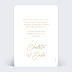 Carte remerciement mariage Arche Verso