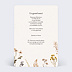 Carte remerciement mariage Bouquet Sauvage Verso