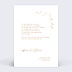 Carte remerciement mariage Cadre Fleuri Verso
