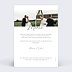 Carte remerciement mariage Certificat Graphique Verso