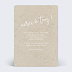 Carte remerciement mariage Chiné Typographique Verso