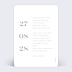 Carte remerciement mariage Date Verticale Verso