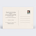 Carte remerciement mariage Douceur Chiné Verso