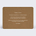Carte remerciement mariage Etiquette Ajourée Verso