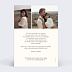 Carte remerciement mariage Étiquette Bohème Verso