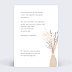 Carte remerciement mariage Fleur de pampa Verso
