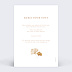 Carte remerciement mariage Ginkgo délicats Verso