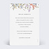 Carte remerciement mariage Idylle Bucolique Verso