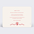 Carte remerciement mariage Illustration Bouquet Verso