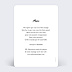 Carte remerciement mariage Invités en Or Verso