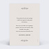 Carte remerciement mariage Journal Verso