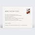 Carte remerciement mariage Journey Verso
