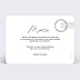 Carte remerciement mariage Lettre Reçue Verso