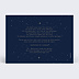 Carte remerciement mariage Notre Constellation Verso