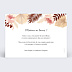 Carte remerciement mariage Printemps Bohème Verso