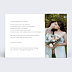 Carte remerciement mariage Triptyque Romantique Verso