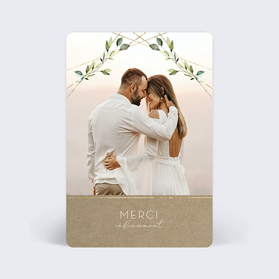 Remerciements mariage Modern Love