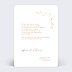 Remerciements mariage Cadre Fleuri