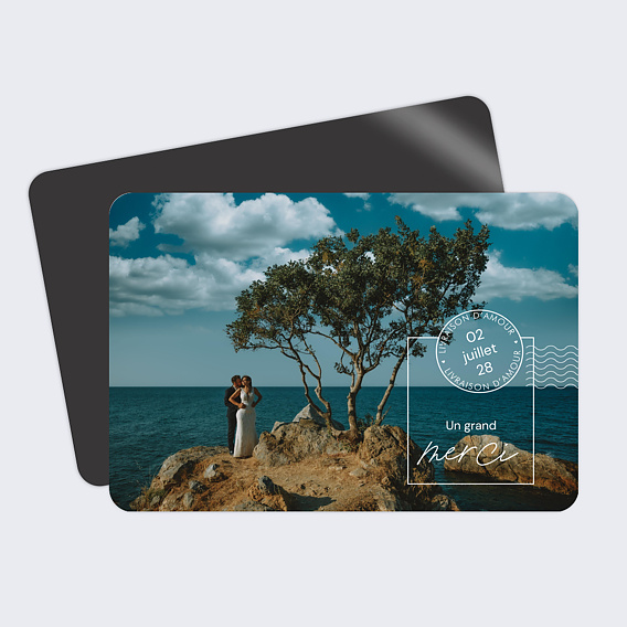 Carte remerciement mariage Lettre Reçue