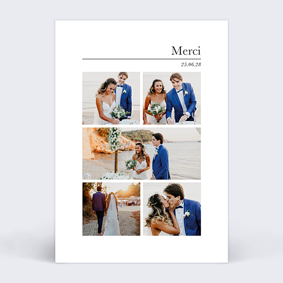 Remerciements mariage Lineal VI