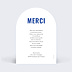 Remerciements mariage Portrait au trait simple
