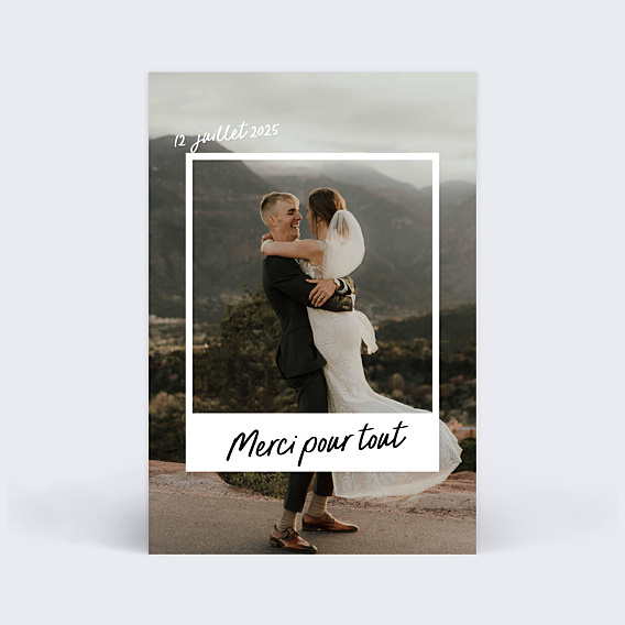 Remerciements mariage Arret Sur Image