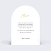 Remerciements mariage Portrait minimaliste ajusté