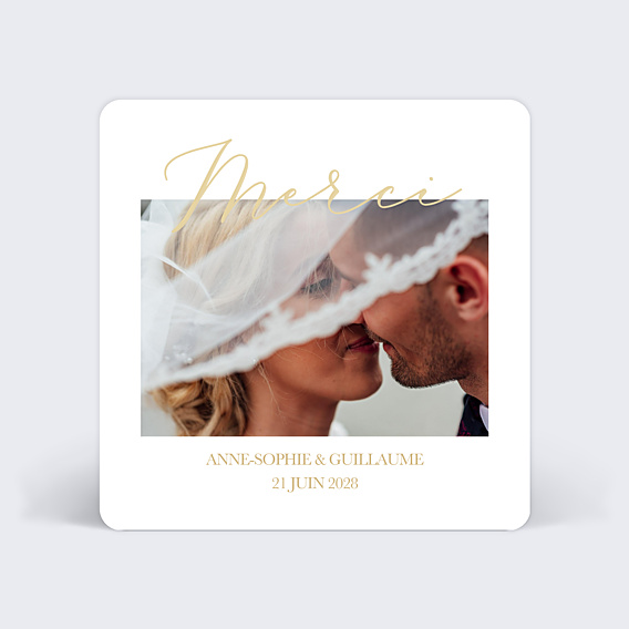 Remerciements mariage Joli Oui