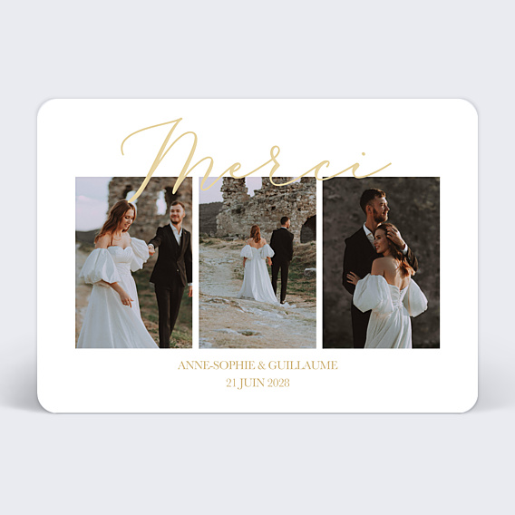 Remerciements mariage Joli Merci Multi
