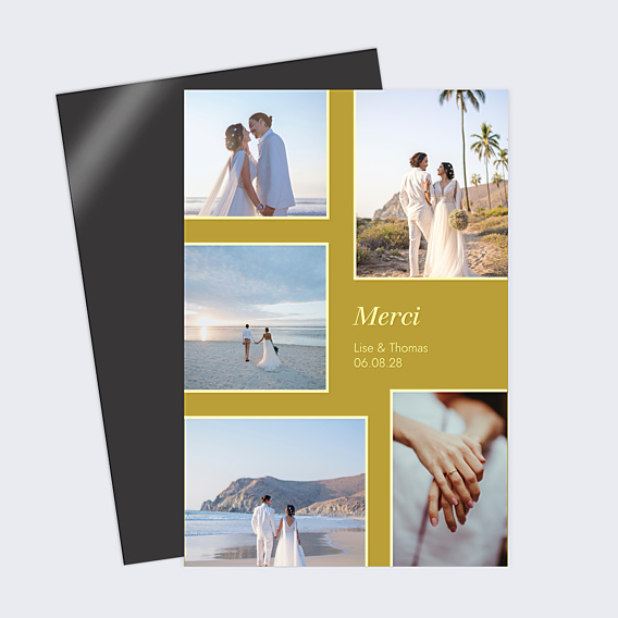 Remerciements mariage Pêle-mêle d'amour