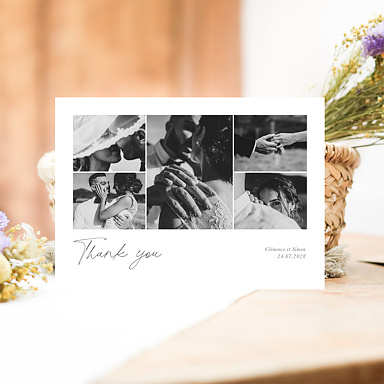 Remerciements Mariage Harmonie Romantique