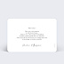 Carte remerciement mariage Wild Flowers sans photo Verso