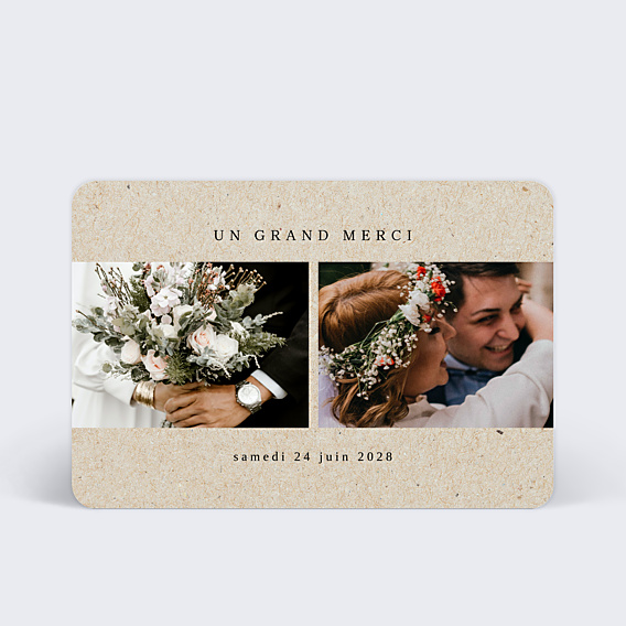 Remerciements mariage Bouquet Parfumé