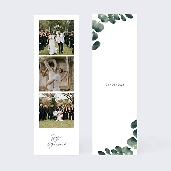 Remerciements mariage Branche d’Eucalyptus