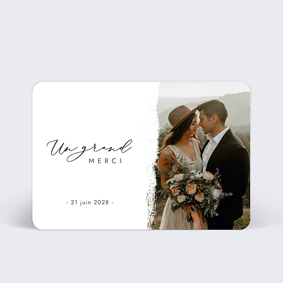 Remerciements mariage Effet Photo Paysage