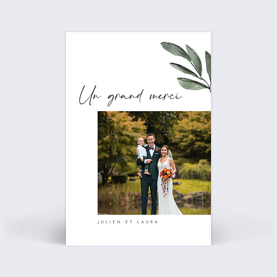 Remerciements mariage Famille mariage