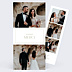 Remerciements mariage Etiquette Carré